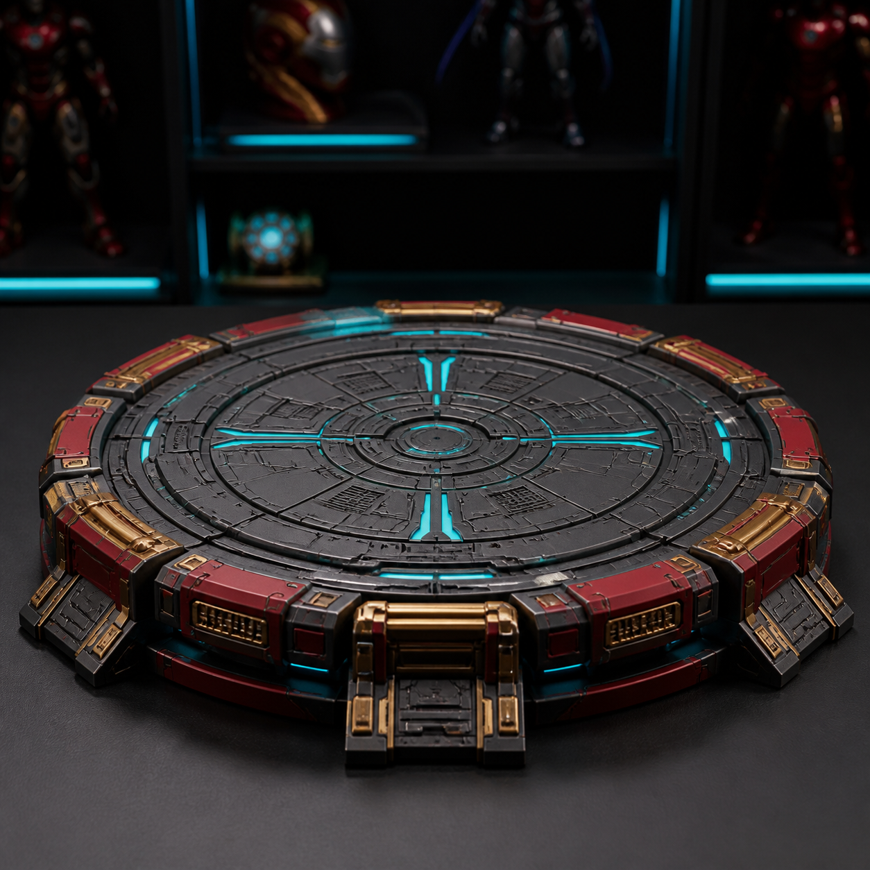 Diorama base sci-fi 3D printing untuk action figure